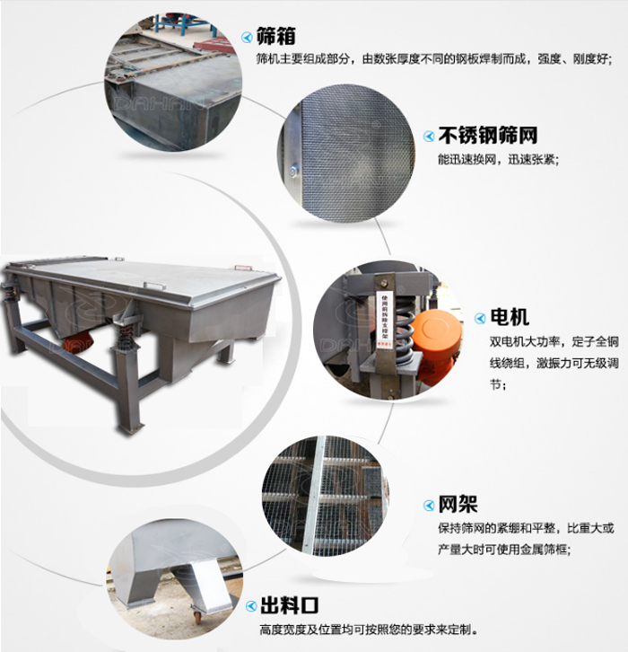  1030型雙層直線(xiàn)篩特點(diǎn)
